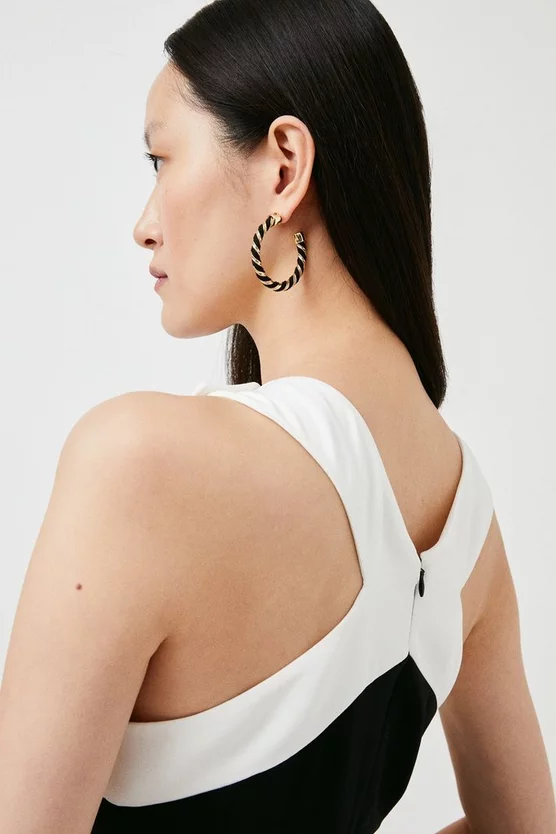 Best Sale ๐ Karen Millen Compact Stretch Viscose Button Jumpsuit ๐ 7 Best Sale ๐ Karen Millen Compact Stretch Viscose Button Jumpsuit ๐ - Image 5