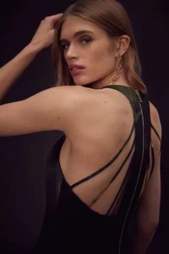 Cheap 😍 Karen Millen Shadow Strappy Back Woven Slip 👗 Dress - floral 🔔 -Occasionwear Popular Store bkk00720 floral xl 1