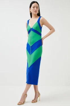 Brand new ๐ฅฐ Karen Millen Striped Zip Through Midaxi ๐ Dress ๐