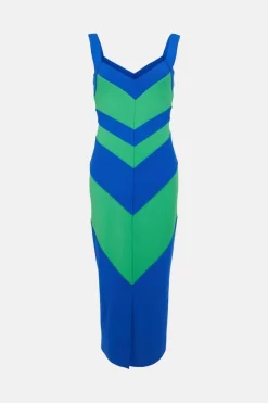 Brand new 🥰 Karen Millen Striped Zip Through Midaxi 👗 Dress 😉 -Occasionwear Popular Store bkk00745 cobalt xl 3