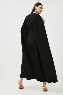 Discount 🥰 Karen Millen Compact Viscose Cape Sleeve Maxi 👗 Dress - black 👍 9 Discount 🥰 Karen Millen Compact Viscose Cape Sleeve Maxi 👗 Dress - black 👍 -Occasionwear Popular Store bkk00761 black xl 2