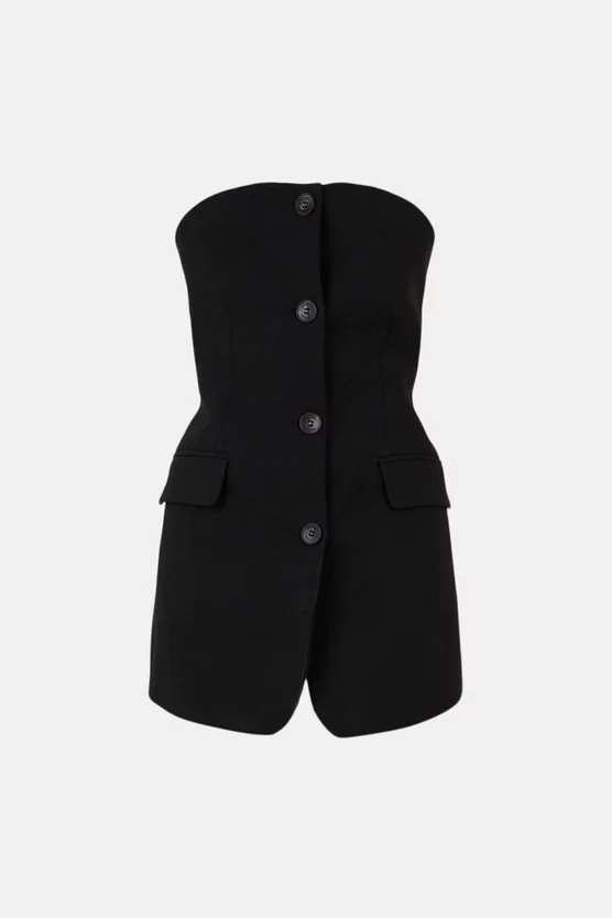 Best Sale โค๏ธ Karen Millen Compact Stretch Tailored Bandeau Bodice ๐ 6 Best Sale โค๏ธ Karen Millen Compact Stretch Tailored Bandeau Bodice ๐ - Image 4