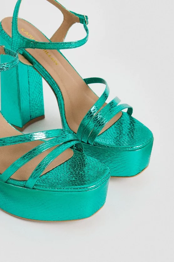 Top 10 βοΈ Karen Millen Metallic Strappy Platform π 5 Top 10 βοΈ Karen Millen Metallic Strappy Platform π - Image 3