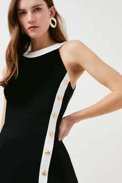 Best deal ๐ฅ Karen Millen Compact Stretch Viscose Button A Line Mini ๐ Dress ๐ 8 Best deal ๐ฅ Karen Millen Compact Stretch Viscose Button A Line Mini ๐ Dress ๐ -Occasionwear Popular Store bkk00833 mono xl 1