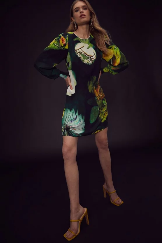 Deals π Karen Millen Apotheosis Piped Balloon Sleeve Woven π Dress - floral π₯° 7 Deals π Karen Millen Apotheosis Piped Balloon Sleeve Woven π Dress - floral π₯° - Image 5