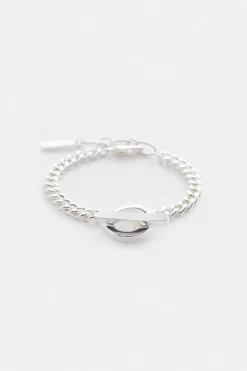 Cheap ⭐ Karen Millen Silver Plated T Bar Bracelet 🔔 -Occasionwear Popular Store bkk00850 silver xl 1