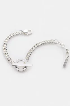 Cheap ⭐ Karen Millen Silver Plated T Bar Bracelet 🔔 -Occasionwear Popular Store bkk00850 silver xl 2
