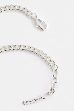 Cheap ⭐ Karen Millen Silver Plated T Bar Bracelet 🔔 -Occasionwear Popular Store bkk00850 silver xl 3