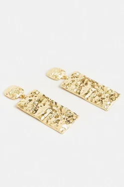 Best Pirce ❤️ Karen Millen Gold Plated Rectangular Statement Earrings ✨ 9 Best Pirce ❤️ Karen Millen Gold Plated Rectangular Statement Earrings ✨ -Occasionwear Popular Store bkk00856 gold xl 2