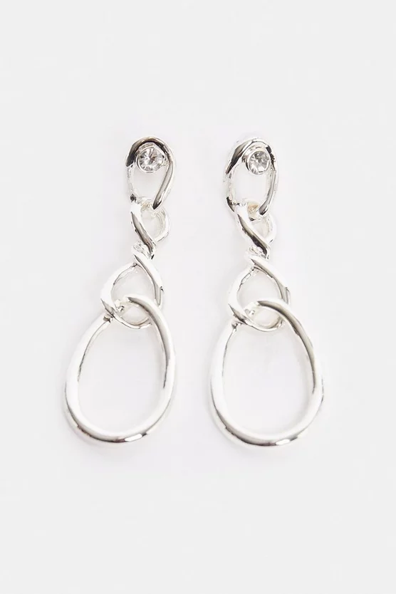 Best deal ๐ Karen Millen Silver Plated Twisted Drop Earrings ๐ 4 Best deal ๐ Karen Millen Silver Plated Twisted Drop Earrings ๐ - Image 2
