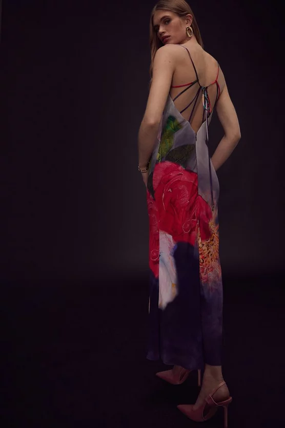 Promo β€οΈ Karen Millen Apotheosis Strappy Woven Slip π Dress - floral β€οΈ 5 Promo β€οΈ Karen Millen Apotheosis Strappy Woven Slip π Dress - floral β€οΈ - Image 3
