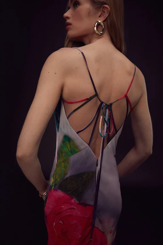 Promo β€οΈ Karen Millen Apotheosis Strappy Woven Slip π Dress - floral β€οΈ 7 Promo β€οΈ Karen Millen Apotheosis Strappy Woven Slip π Dress - floral β€οΈ - Image 5