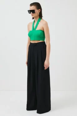 Flash Sale 🔔 Karen Millen Limited Edition Oversized Wide Leg Trousers 🤩 -Occasionwear Popular Store bkk00956 black xl 3