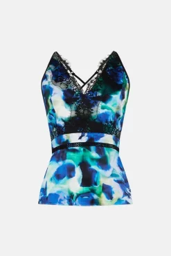 Brand new 😍 Karen Millen Floral Print Lace Trim Woven Cami ✨ -Occasionwear Popular Store bkk01070 floral xl 3