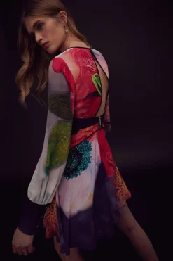 Best Pirce ⭐ Karen Millen Apotheosis Balloon Sleeve Woven Mini 👗 Dress - floral ✨ -Occasionwear Popular Store bkk01271 floral xl 2