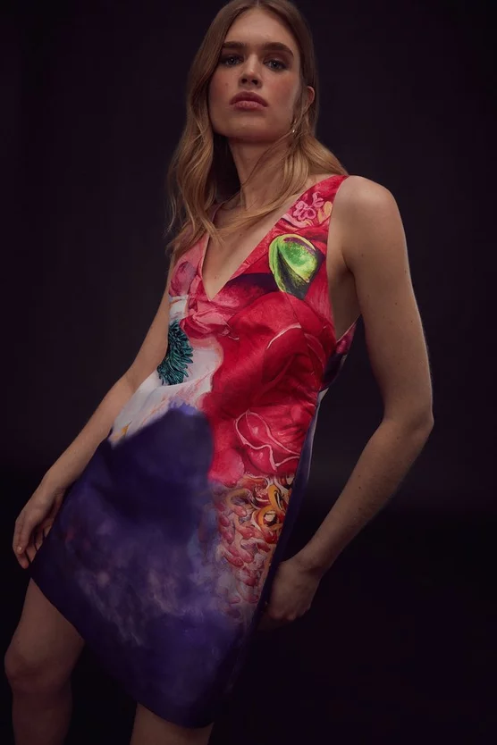 Discount π Karen Millen Apotheosis Deep V Shift Woven π Dress - floral 𧨠4 Discount π Karen Millen Apotheosis Deep V Shift Woven π Dress - floral 𧨠- Image 2