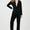 Top 10 ✨ Karen Millen Satin Crepe Tie Front Jumpsuit 🔥 -Occasionwear Popular Store bkk01277 black xl