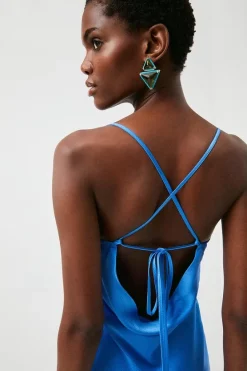 Promo ๐คฉ Karen Millen Petite ๐จ Hammered Satin Cowl Woven Slip ๐ Dress ๐งจ 8 Promo ๐คฉ Karen Millen Petite ๐จ Hammered Satin Cowl Woven Slip ๐ Dress ๐งจ -Occasionwear Popular Store bkk01286 cobalt xl 1