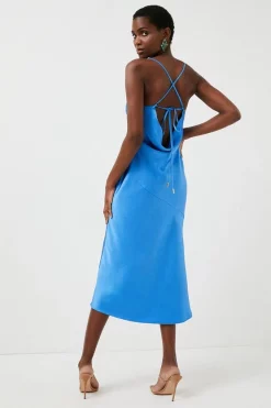 Promo ๐คฉ Karen Millen Petite ๐จ Hammered Satin Cowl Woven Slip ๐ Dress ๐งจ 9 Promo ๐คฉ Karen Millen Petite ๐จ Hammered Satin Cowl Woven Slip ๐ Dress ๐งจ -Occasionwear Popular Store bkk01286 cobalt xl 2