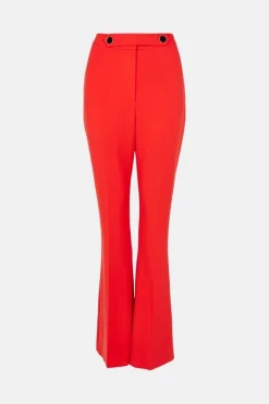 Hot Sale ๐ฅ Karen Millen Compact Stretch Button Detail Flare Trousers - red ๐ฅ 10 Hot Sale ๐ฅ Karen Millen Compact Stretch Button Detail Flare Trousers - red ๐ฅ -Occasionwear Popular Store bkk01343 red xl 3