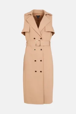 Best deal ๐ Karen Millen Belted Trench Pencil Midi ๐ Dress ๐ 11 Best deal ๐ Karen Millen Belted Trench Pencil Midi ๐ Dress ๐ -Occasionwear Popular Store bkk01434 beige xl 3