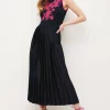 Buy π― Karen Millen Applique Embroidered Lace Pleat Knit Midi π Dress β¨ 1 Buy π― Karen Millen Applique Embroidered Lace Pleat Knit Midi π Dress β¨ -Occasionwear Popular Store bkk01555 fuchsia xl