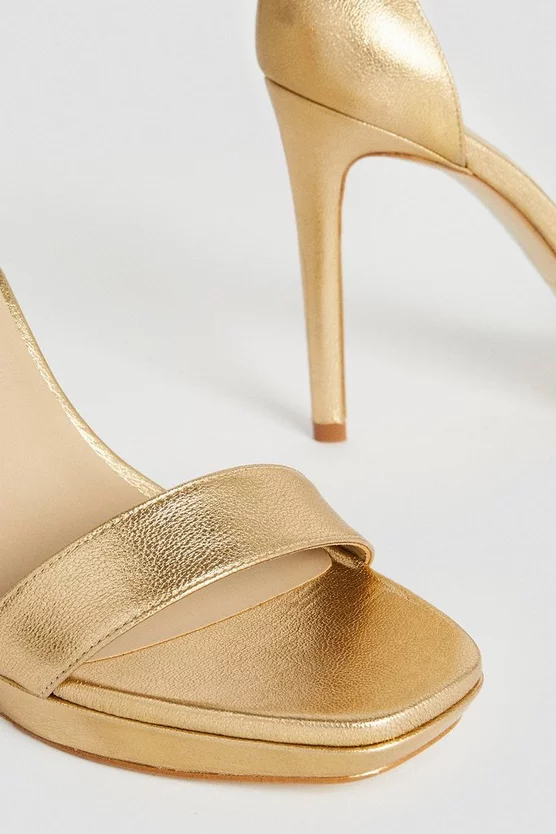 Wholesale ๐ Karen Millen Leather Square Toe Platform ๐ฉด Sandal - gold ๐ 7 Wholesale ๐ Karen Millen Leather Square Toe Platform ๐ฉด Sandal - gold ๐ - Image 5