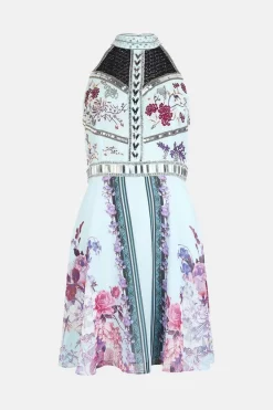 Best reviews of 😉 Karen Millen Mirrored Floral Bead & Embroidered Woven Mini ✔️ -Occasionwear Popular Store bkk01605 floral xl 3