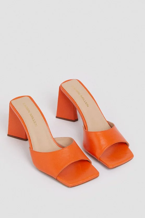 Best reviews of 😍 Karen Millen Leather Prism Heeled Mule - orange ⌛ 5 Best reviews of 😍 Karen Millen Leather Prism Heeled Mule - orange ⌛ - Image 3