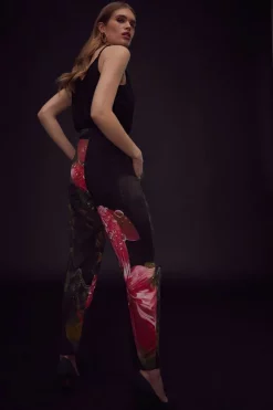 Promo ๐ Karen Millen Shadow Crepe Soft Woven Trouser - floral ๐ 10 Promo ๐ Karen Millen Shadow Crepe Soft Woven Trouser - floral ๐ -Occasionwear Popular Store bkk01808 floral xl 2