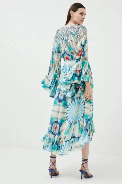 Cheapest ๐คฉ Karen Millen Tie Dye Bead Embellished Woven Drama Kimono - blue ๐ 9 Cheapest ๐คฉ Karen Millen Tie Dye Bead Embellished Woven Drama Kimono - blue ๐ -Occasionwear Popular Store bkk01875 blue xl 2