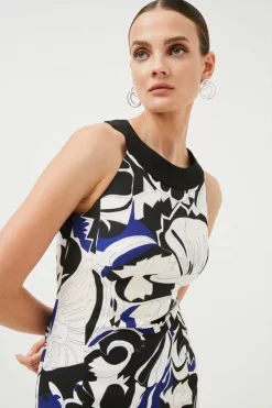 Budget βοΈ Karen Millen Abstract Floral Printed Tailored Pencil Midi π Dress - navy π 8 Budget βοΈ Karen Millen Abstract Floral Printed Tailored Pencil Midi π Dress - navy π -Occasionwear Popular Store bkk01896 navy xl 1