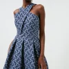 Coupon ❤️ Karen Millen Chain Jacquard Halter Skater Mini 👗 Dress 🛒 1 Coupon ❤️ Karen Millen Chain Jacquard Halter Skater Mini 👗 Dress 🛒 -Occasionwear Popular Store bkk02010 navy xl