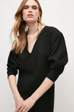 Best Pirce 😍 Karen Millen Compact Stretch Sleeved V Neck Pencil Mini 👗 Dress ❤️ 12 Best Pirce 😍 Karen Millen Compact Stretch Sleeved V Neck Pencil Mini 👗 Dress ❤️ -Occasionwear Popular Store bkk02037 black xl 2