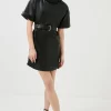 Cheap β€οΈ Karen Millen Leather Relaxed Belted Mini π Dress - black π€© 2 Cheap β€οΈ Karen Millen Leather Relaxed Belted Mini π Dress - black π€© -Occasionwear Popular Store bkk02144 black xl
