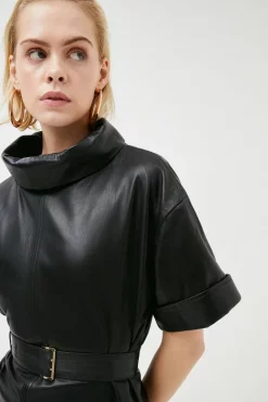 Cheap โค๏ธ Karen Millen Leather Relaxed Belted Mini ๐ Dress - black ๐คฉ 9 Cheap โค๏ธ Karen Millen Leather Relaxed Belted Mini ๐ Dress - black ๐คฉ -Occasionwear Popular Store bkk02144 black xl 1
