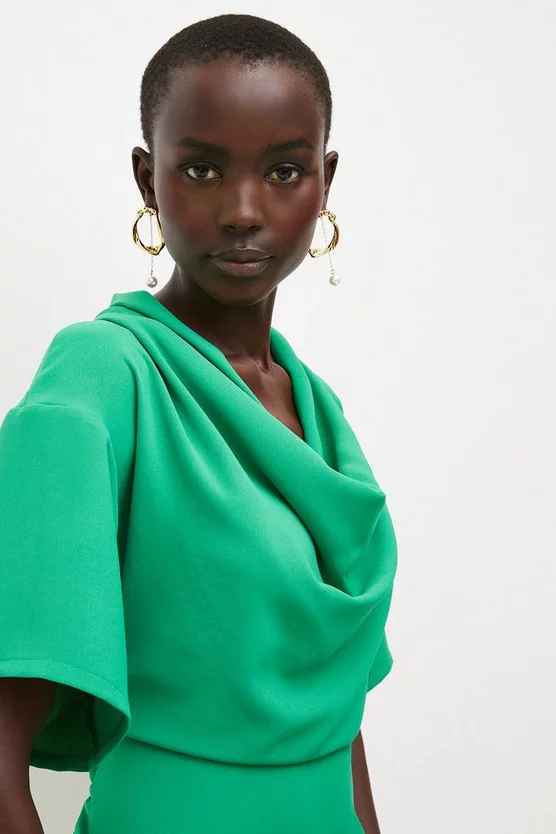 Best reviews of 🌟 Karen Millen Fluid Crepe Woven Cowl Neck Mini 👗 Dress ❤️ 4 Best reviews of 🌟 Karen Millen Fluid Crepe Woven Cowl Neck Mini 👗 Dress ❤️ - Image 2