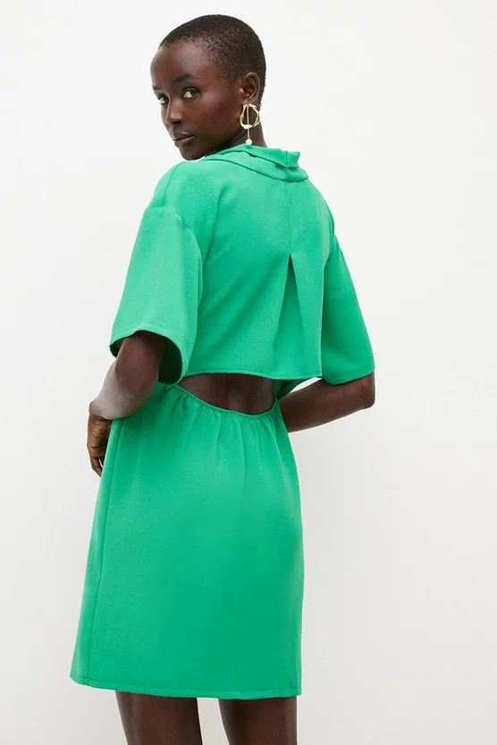 Best reviews of 🌟 Karen Millen Fluid Crepe Woven Cowl Neck Mini 👗 Dress ❤️ 5 Best reviews of 🌟 Karen Millen Fluid Crepe Woven Cowl Neck Mini 👗 Dress ❤️ - Image 3