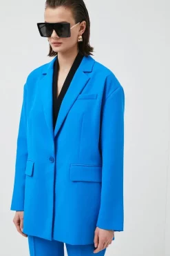 Cheap 🔔 Karen Millen Limited Edition Oversize Soft Tailored Jacket 🛒 -Occasionwear Popular Store bkk02266 aqua xl 2