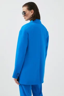 Cheap 🔔 Karen Millen Limited Edition Oversize Soft Tailored Jacket 🛒 -Occasionwear Popular Store bkk02266 aqua xl 4