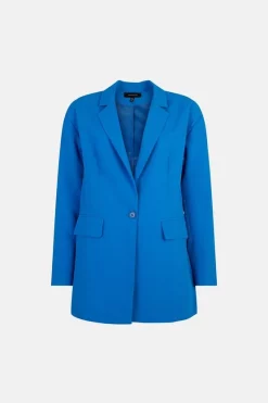 Cheap 🔔 Karen Millen Limited Edition Oversize Soft Tailored Jacket 🛒 -Occasionwear Popular Store bkk02266 aqua xl 5