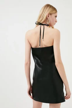 Best reviews of 🥰 Karen Millen Leather Halter Neck Mini 👗 Dress 🤩 11 Best reviews of 🥰 Karen Millen Leather Halter Neck Mini 👗 Dress 🤩 -Occasionwear Popular Store bkk02452 black xl 2