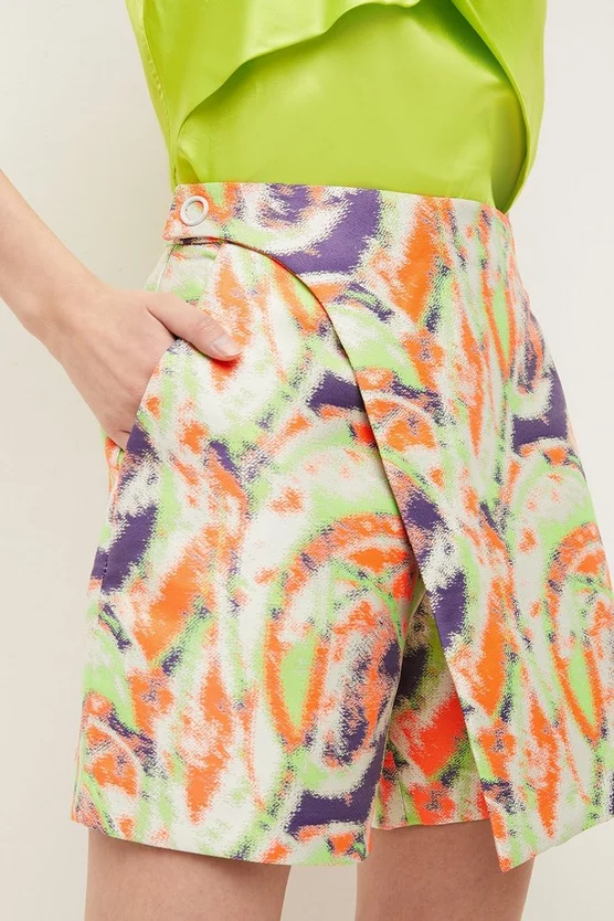 Best deal ๐ Karen Millen Abstract Jacquard Buckle Waist Skort - multi ๐ 4 Best deal ๐ Karen Millen Abstract Jacquard Buckle Waist Skort - multi ๐ - Image 2