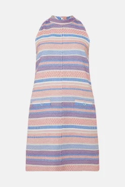 Buy 🔥 Karen Millen Stripe Jacquard Sleeveless Shift Mini 👗 Dress - multi 👏 10 Buy 🔥 Karen Millen Stripe Jacquard Sleeveless Shift Mini 👗 Dress - multi 👏 -Occasionwear Popular Store bkk02706 multi xl 3