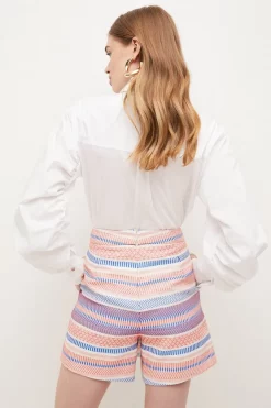 Hot Sale ✔️ Karen Millen Stripe Jacquard Buckle Waist Skort - multi ❤️ 9 Hot Sale ✔️ Karen Millen Stripe Jacquard Buckle Waist Skort - multi ❤️ -Occasionwear Popular Store bkk02708 multi xl 2