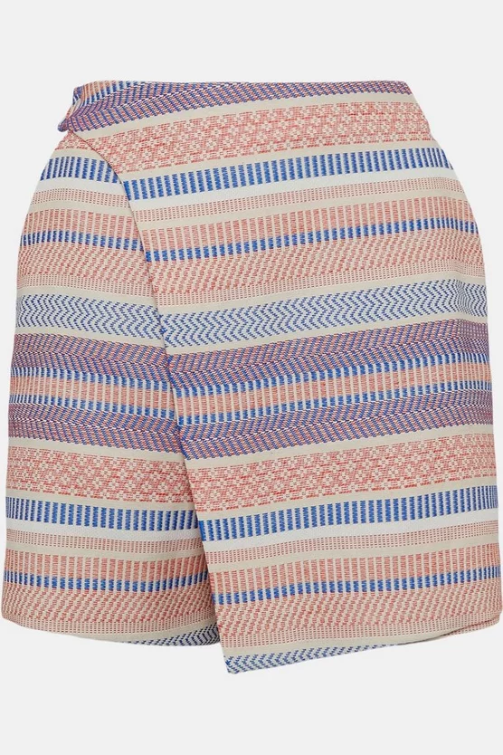 Hot Sale ✔️ Karen Millen Stripe Jacquard Buckle Waist Skort - multi ❤️ 6 Hot Sale ✔️ Karen Millen Stripe Jacquard Buckle Waist Skort - multi ❤️ - Image 4