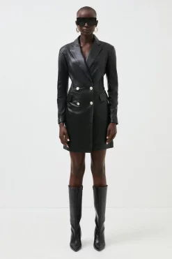 Cheapest ๐ Karen Millen Leather Extreme Shoulder Double Breasted Mini ๐ Dress ๐ 10 Cheapest ๐ Karen Millen Leather Extreme Shoulder Double Breasted Mini ๐ Dress ๐ -Occasionwear Popular Store bkk02717 black xl 2