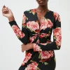 Flash Sale 🤩 Karen Millen Floral Jersey Twist Knot Mini 👗 Dress - black ❤️ 2 Flash Sale 🤩 Karen Millen Floral Jersey Twist Knot Mini 👗 Dress - black ❤️ -Occasionwear Popular Store bkk02744 black xl
