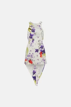 Best reviews of 🌟 Karen Millen Scattering Viola and Tulipa Floral Compact Viscose Cross Back Top 🛒 -Occasionwear Popular Store bkk02826 floral xl 3