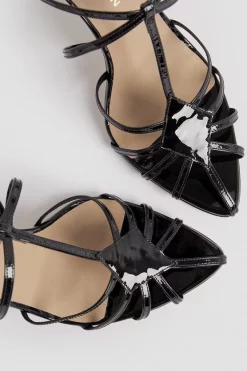 Top 10 ✔️ Karen Millen Leather Open Caged Court 👟 Shoe ❤️ -Occasionwear Popular Store bkk02840 black xl 4